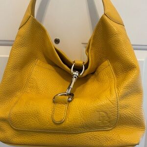 Dooney & Bourke Mustard Leather Hobo Bag